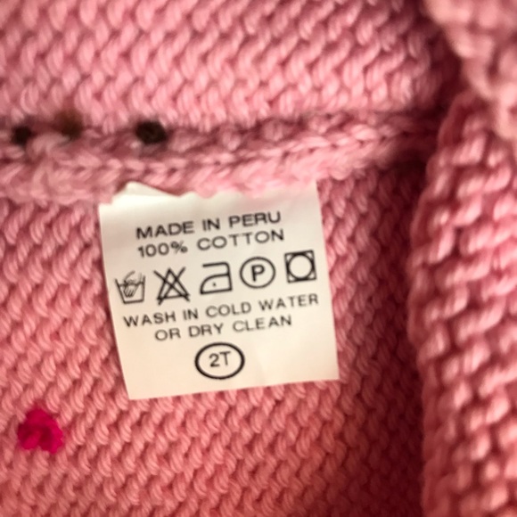 Children's Beanie Skull Cap Crochet Knitted Pink Blonde Brunette Hat Size 2T - Picture 4 of 9